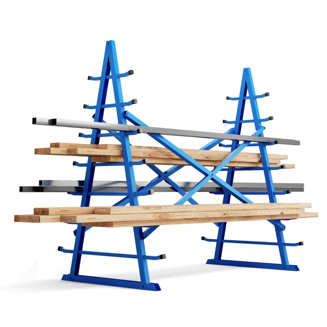 Horizontal Bar Storage Rack, 60"W x 36"D x 66"H, 2000 lbs Weight Capacity