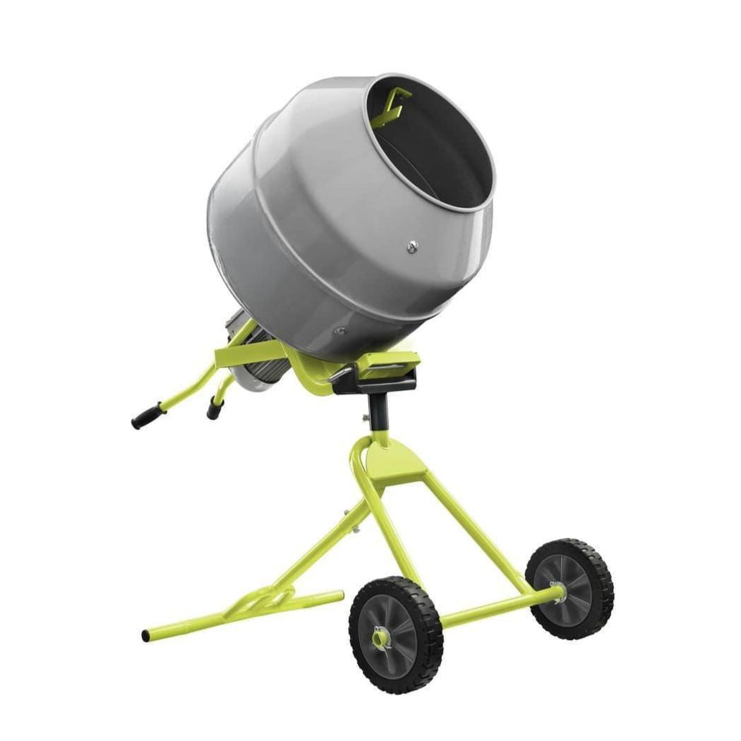 5 Cu.Ft. Power Concrete Mixer, Portable Electric Steel Drum Cement Mixer