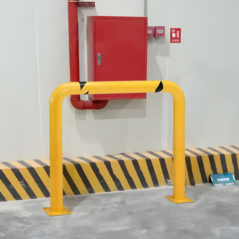 High Profile Steel Machine Guard Rail 36"L x 24"H, Heavy Duty Machinery Guard