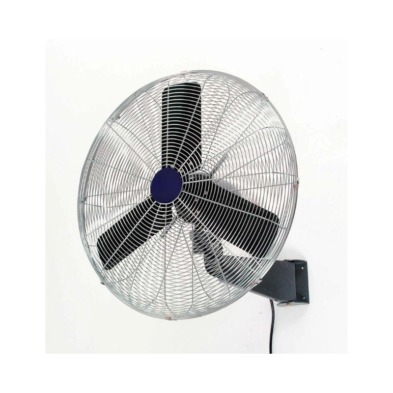 30" Dia Oscillating Wall Mount Industry Fan, 3 Speed, 8775 CFM Max, 1/3 Horsepower, 1 Phase