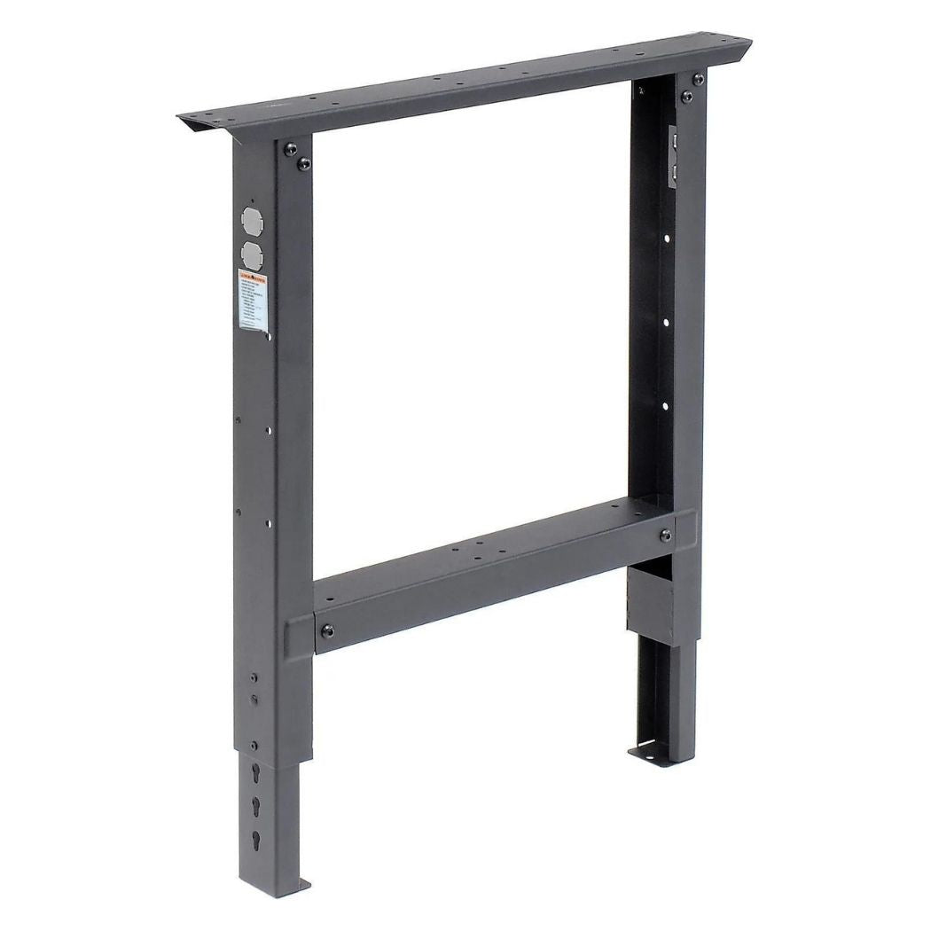 Steel C-Channel Leg For Workbench 30"W, Height Adjustable from 27.5" to 35.3"