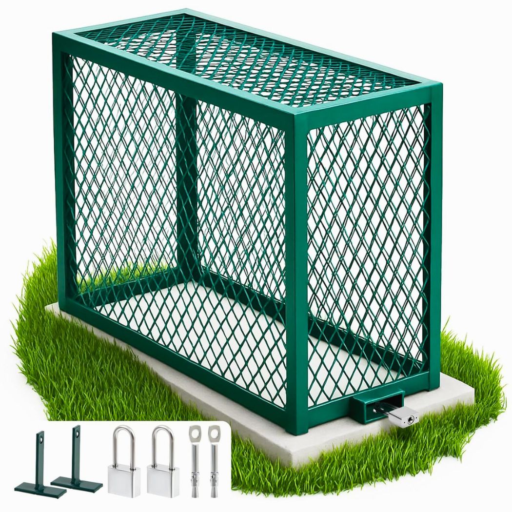 Green Backflow Cage 45"L x 18"W x 30"H, Theft Prevention