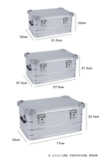 Camping Aluminum Alloy Storage Boxes Set 50L+80L