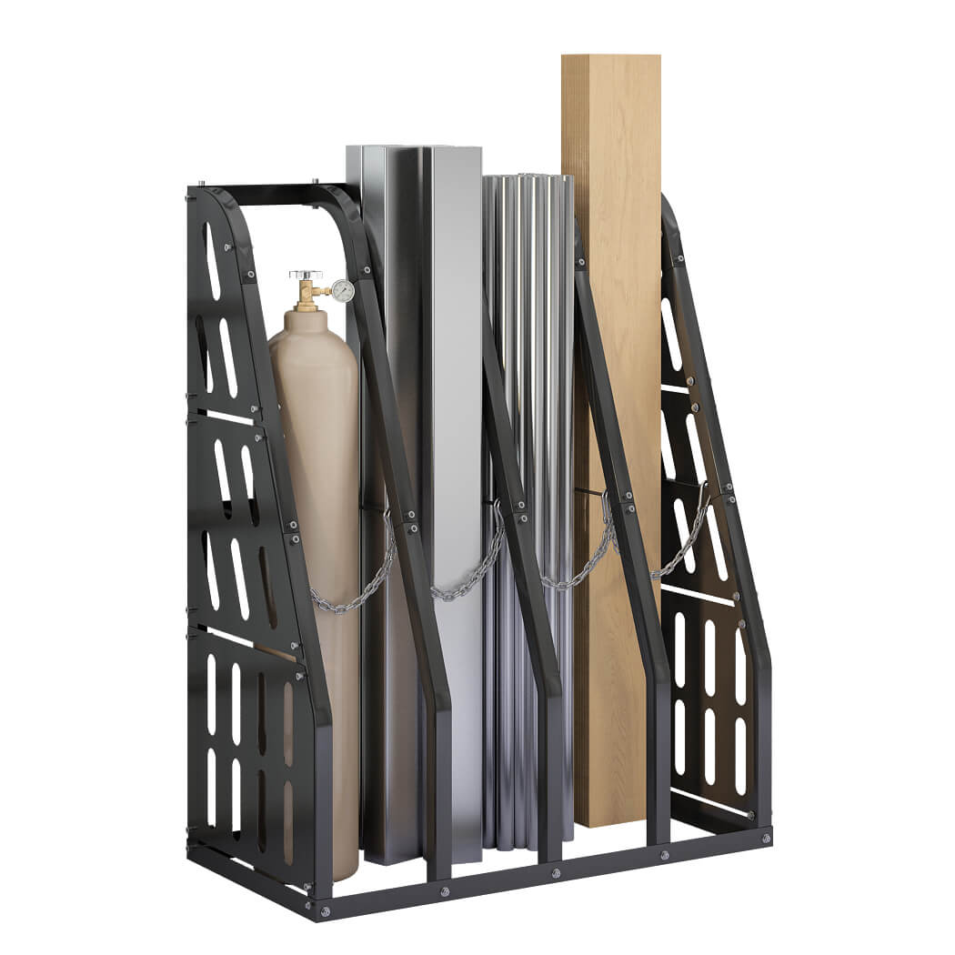 Vertical Bar Storage Rack, 4 Bays, 47"W x 24"D x 60"H, 6000 Lb. Capacity