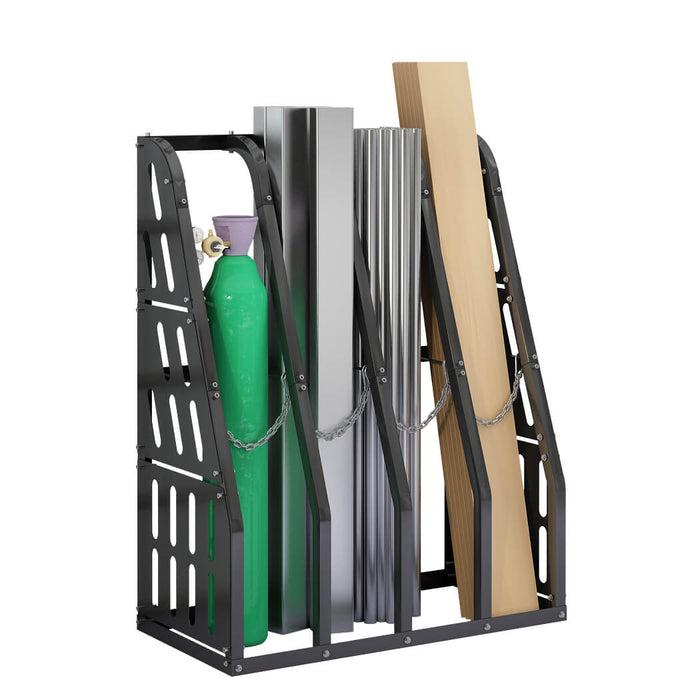 Vertical Bar Rack 6000 lbs Capacity, 4 Bays Storage Rack, 47"W x 24"D x 60"H