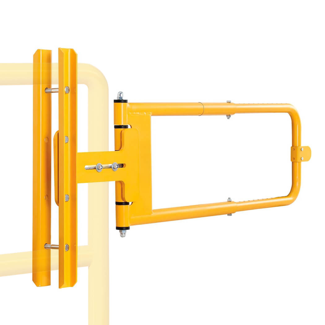 Self-Closing Safety Swing Gate 24"-40" Opening Adjustable, Steel Construction