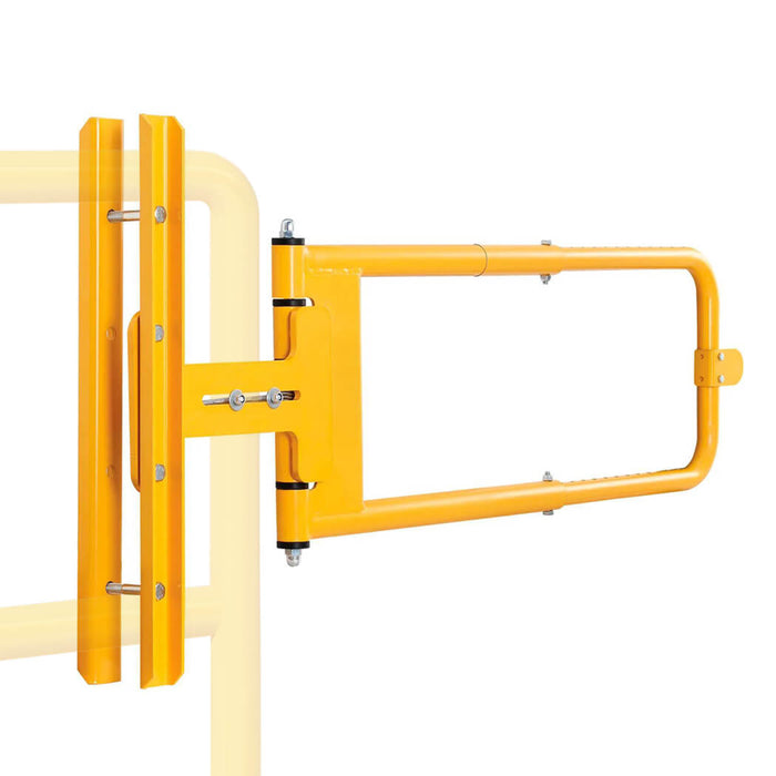 Self-Closing Safety Swing Gate 24"-40" Opening Adjustable, Steel Construction