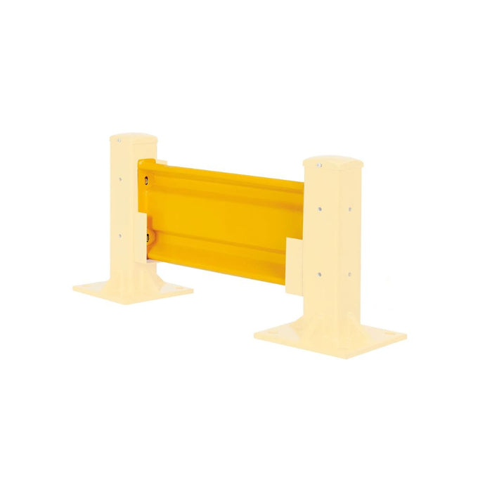 Steel Yellow Guard Rail, Double Rib, Available at 2'/3'/4'/5'/6' Length