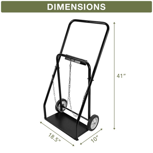 Holzoffer Dual Gas Welding Cylinder Cart