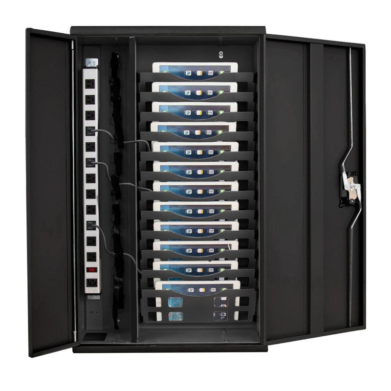 12-Devices Tablet and Chromebook Charging Cabinet for Schools, Offices & Healthcare, Wall Mount