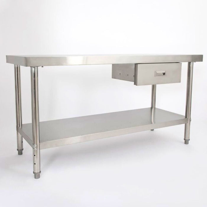 24" x 60" Stainless Steel Prep Table w/ 1 Drawer, 2 Shelf