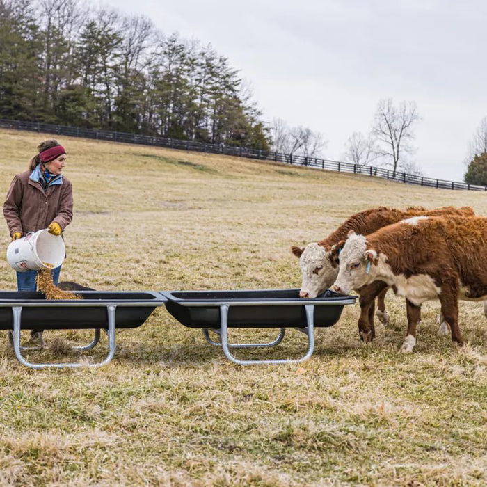Steel Bunk Feeder for Cattle, 10ft Feeder Trough