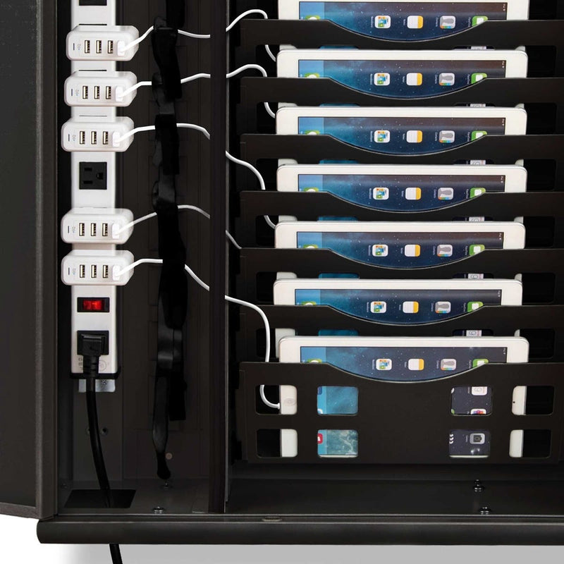 12-Devices Tablet and Chromebook Charging Cabinet for Schools, Offices & Healthcare, Wall Mount