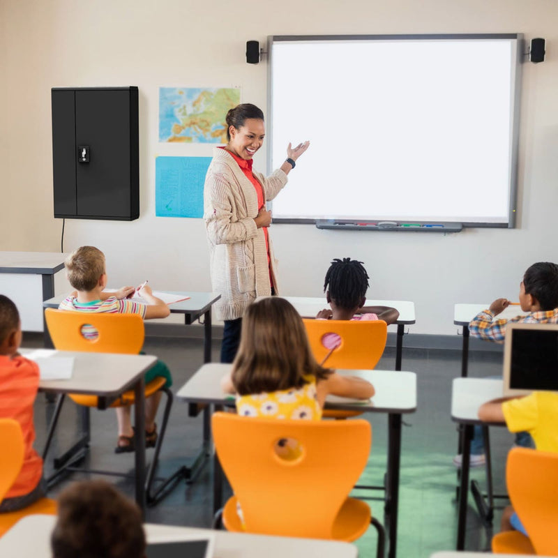 12-Devices Tablet and Chromebook Charging Cabinet for Schools, Offices & Healthcare, Wall Mount