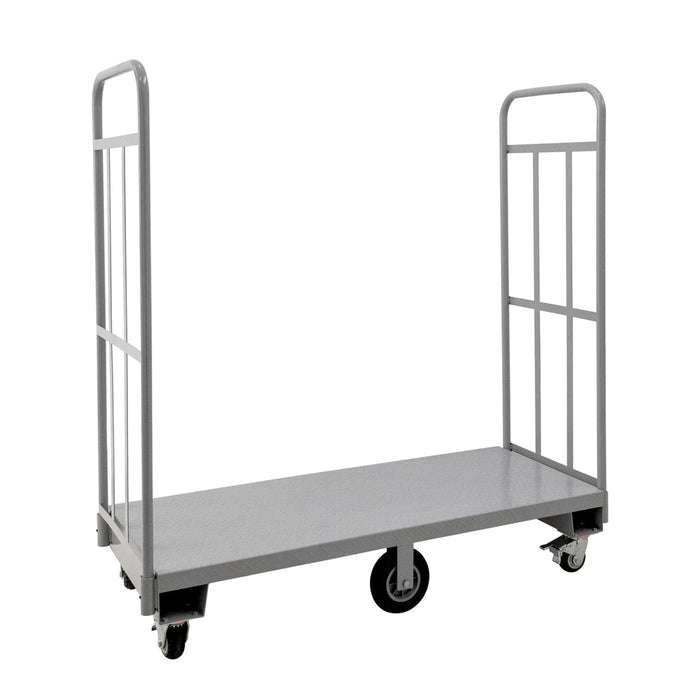 Steel Deck Narrow Aisle U-Boat Platform Truck, 60"x24", 2000 lb. Capacity