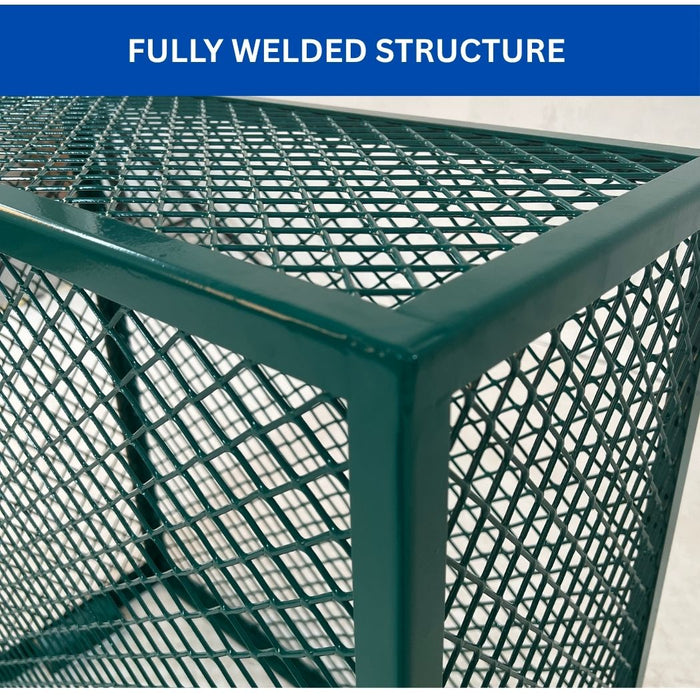 Green Backflow Cage 43.7"L x 12.6"W x 23.7"H, Theft Prevention