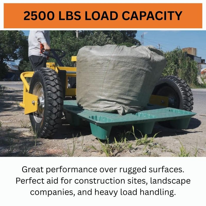 All Terrain Manual Pallet Jack 2500 lbs Load Capacity Heavy Duty