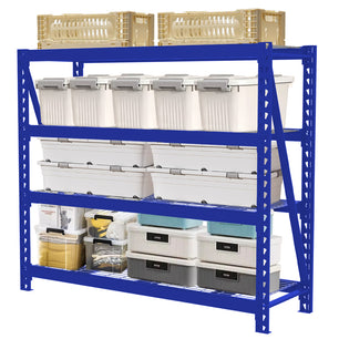 Holzoffer Holzoffer Metal Shelving Unit, Heavy Duty Adjustable Storage Rack, 4-Tier 24