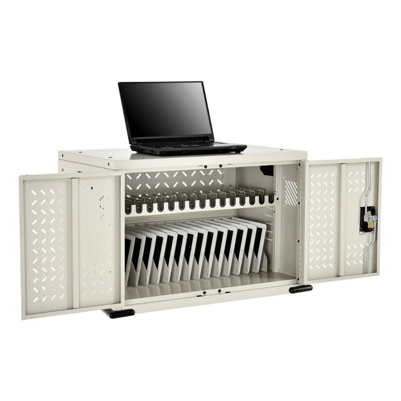16 Devices Charging Cabinet 30"W x 18"D x 20"H, for Tablets and Laptops