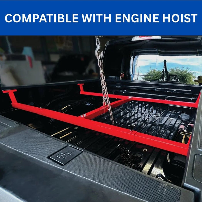 Heavy-Duty Pickup Truck Bed Lifter, 800 lb Capacity, Red