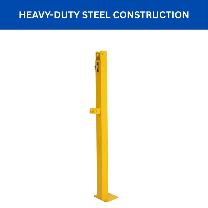 10' Cantilever Gate, Steel Construction, 120"W x 42"H for Loading Bay Fall Hazard Protection