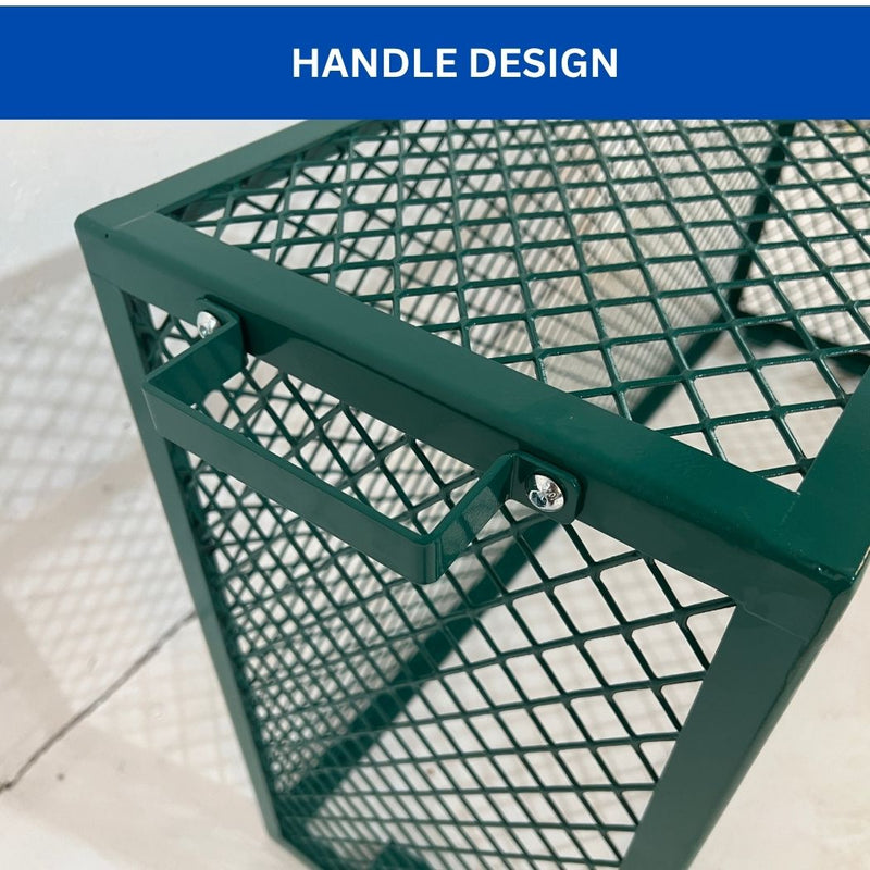 Green Backflow Cage 43.7"L x 12.6"W x 23.7"H, Theft Prevention