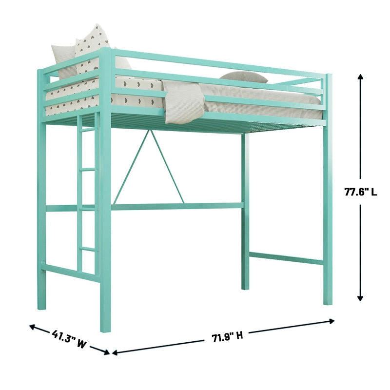 Holzoffer Twin Platforms Loft Bed by Isabelle & Max-BLACK