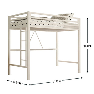 Holzoffer Twin Platforms Loft Bed by Isabelle & Max-BLACK