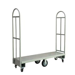 Holzoffer U-Boat Platform Truck Dolly, 60"L x 16"W x 63"H Heavy Duty U- Boat Cart with Thick Steel Deck