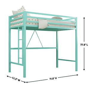 Holzoffer Twin Platforms Loft Bed by Isabelle & Max-BLACK