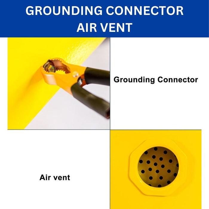 Steel Flammable Cabinet w/ Double Lock 43"W x 18"D x 65"H, 45 Gallon