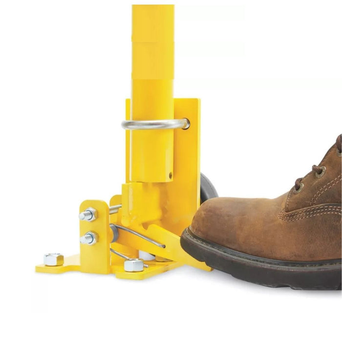 Yellow Loading Dock Safety Swing Gate 10'L (120")