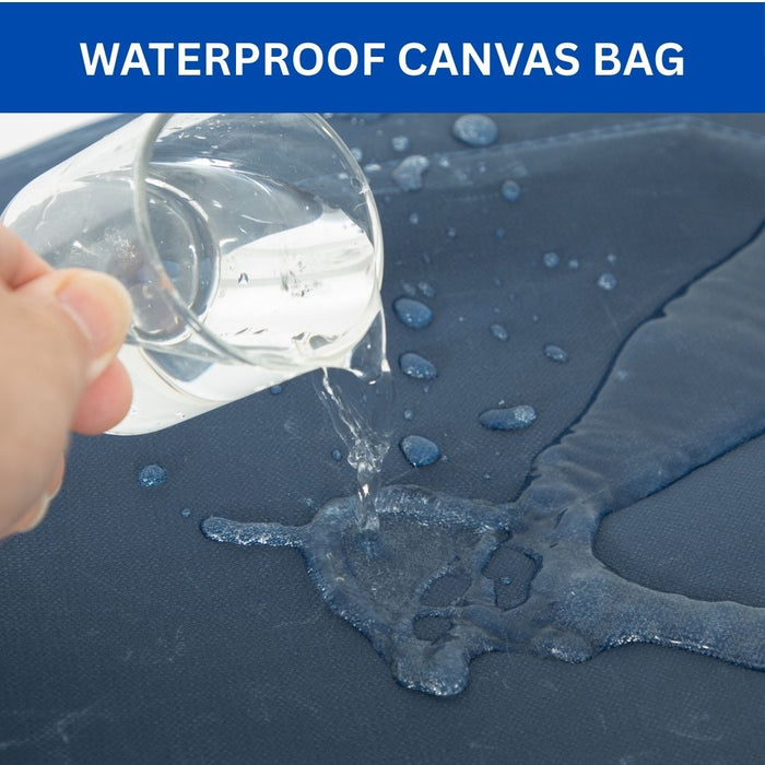 Collapsible Commercial Laundry Cart, 12 Bushel, 33.5"L x 20.75"W x 31.5"H, Canvas Bag