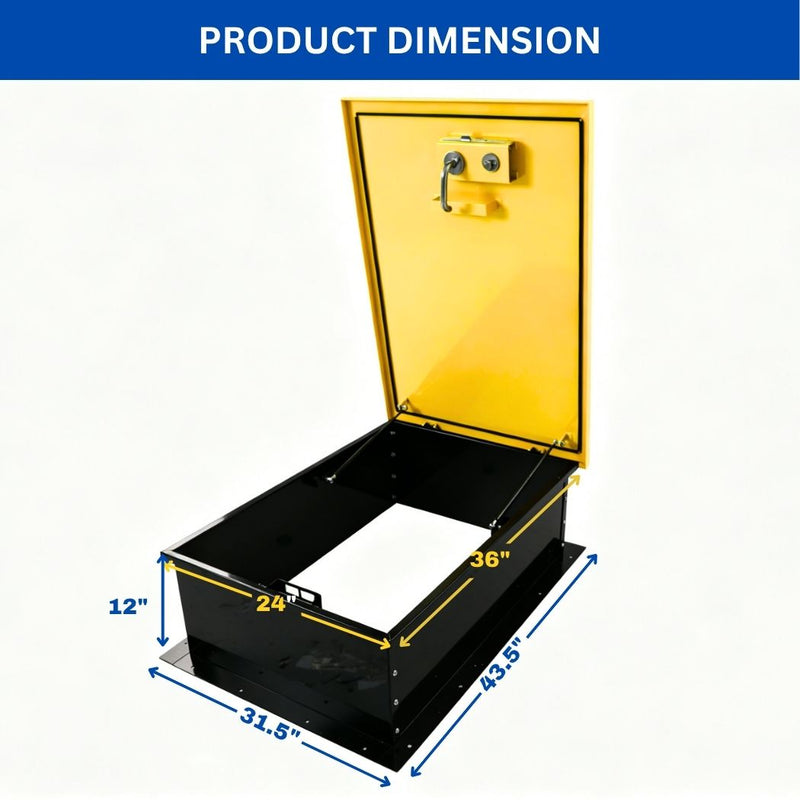 24" x 36" Steel Roof Hatch, Opening Roof Access Door