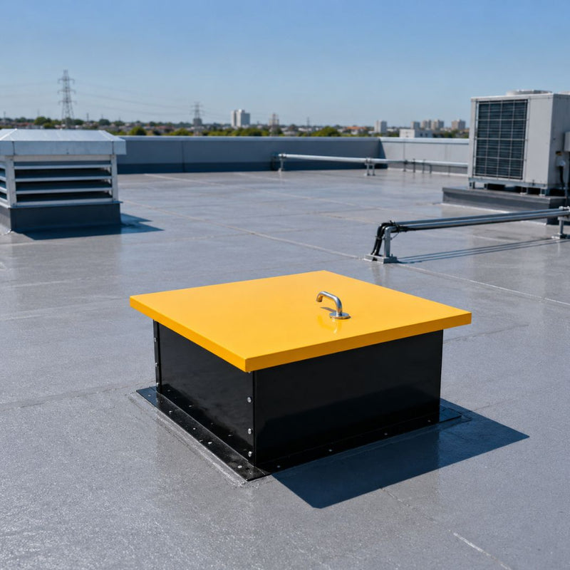 36" x 36" Steel Roof Hatch, Opening Roof Access Door