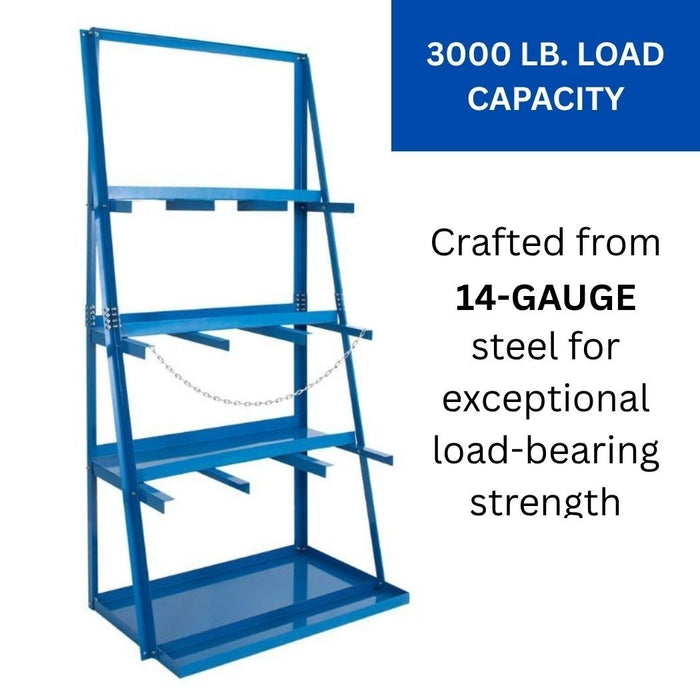 Vertical Bar Storage Rack, 3 Bays, 39"W x 24"D x 84"H