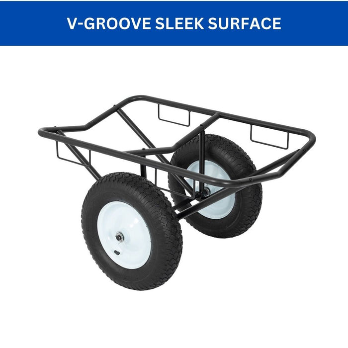 Heavy Duty Steel Carpet Dolly 1000 lbs Load Cap., 31"L x 22"W Carpet Roll Cart