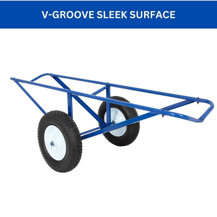 Steel Carpet Dolly, 500 lb Capacity, 61"L x 26"W Long Carpet Roll Cart