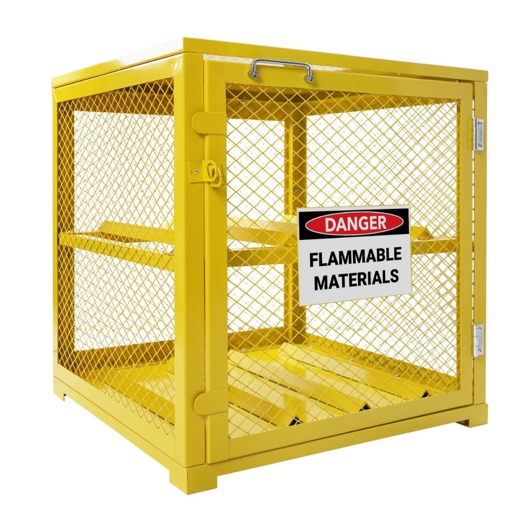 Propane Cylinder  Storage Cabinet SGL Door, 31"Wx30"Dx35"H, 4 LPG Cylinders Storage