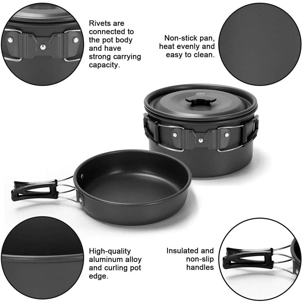 Holzoffer 2-3 people outdoor camping cookware set Holzoffer 