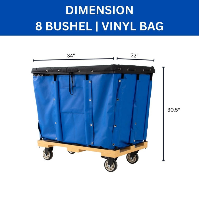 Vinyl Basket Truck, 8 Bushel Bulk Truck, 34"L x 22"W x 30.5"H