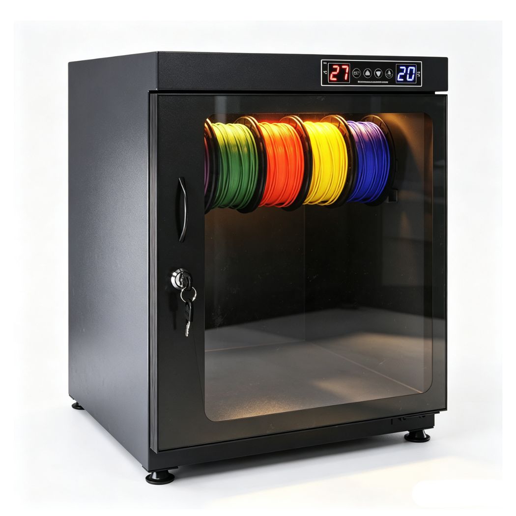 3D Printing Filament Dry Box 17.7"W x 15.8"D x 22.4"H, Efficient Humidity Control <15% ±5% RH