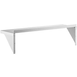 Holzoffer Kitchen 16-Gauge 430 Stainless Steel Solid Wall Shelf - Medium Duty 36