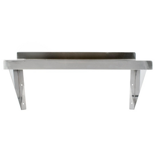 Holzoffer Kitchen 16-Gauge 430 Stainless Steel Solid Wall Shelf - Medium Duty 36