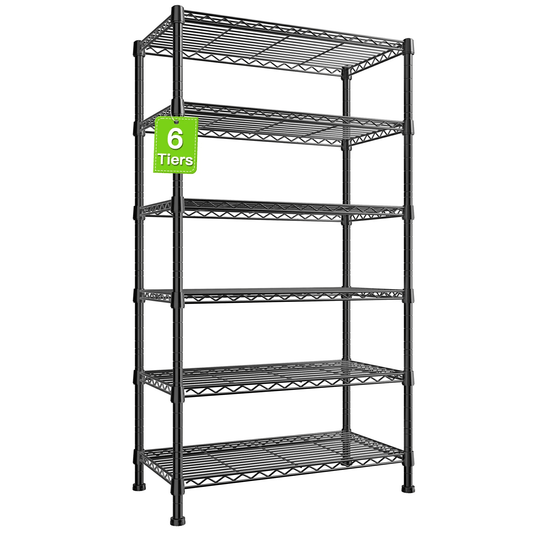 Holzoffer 6-Tier Wire Shelving Units, 71" H Metal Storage Shelves