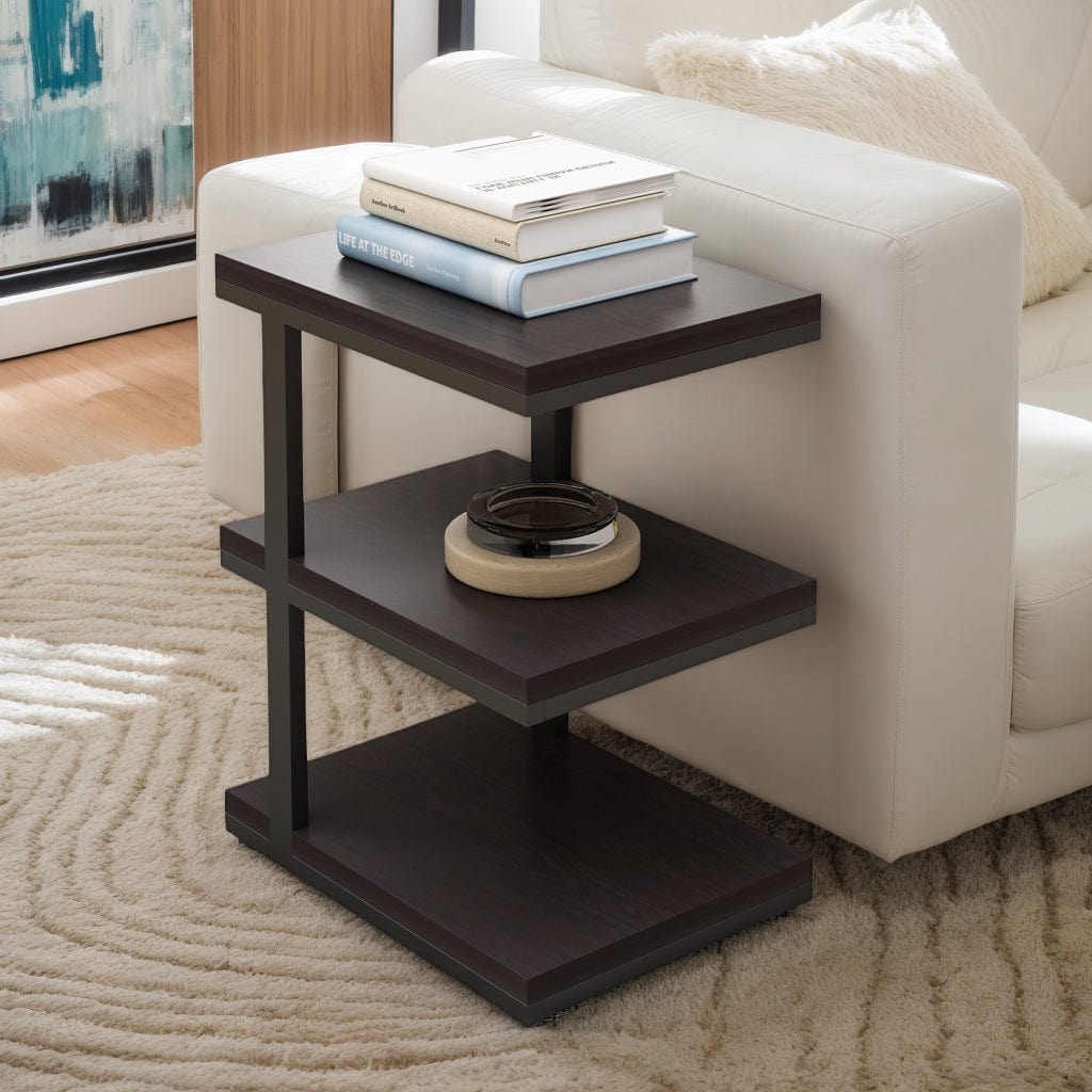 Holzoffer Rectangular Tiered End Table (14")