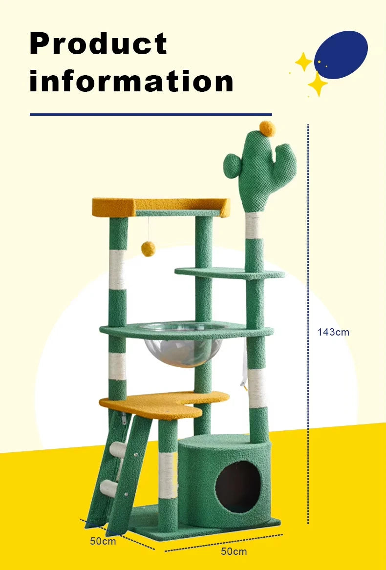 Holzoffer Cat Tree/Tower Scratching Post Pet Condo House Furniture Scratcher