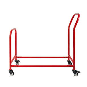 Holzoffer Holzoffer Rolling Tire Rack, 2 in 1 Metal Heavy Duty Tire Holder, 42x36x18inch Tire Storage Rack and Transport Trailer, Mobile Tire Storage Shelf Cart with 4 Wheel for Garage Storage, Red Holzoffer 车库货架