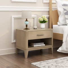 Holzoffer Bedside Table Nightstand with Drawer for bedroom, home