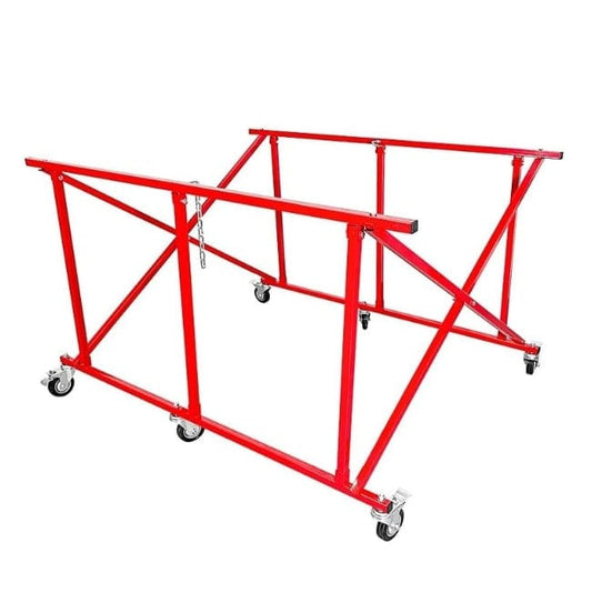 Holzoffer Large Auto Body Truck Bed Dolly Fold Adjustable Car Pickup Bed Cart 800 Lbs Capacity Auto Body Repair Shops